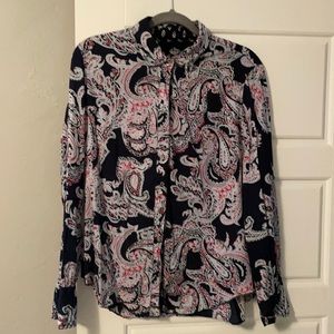 Cuno Navy Paisley Shirt